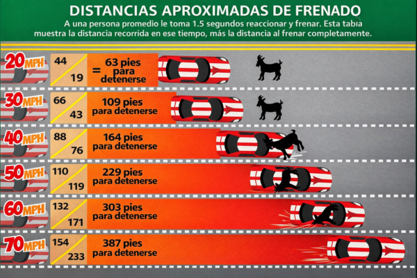 Goat Distance Graphic, Spanish